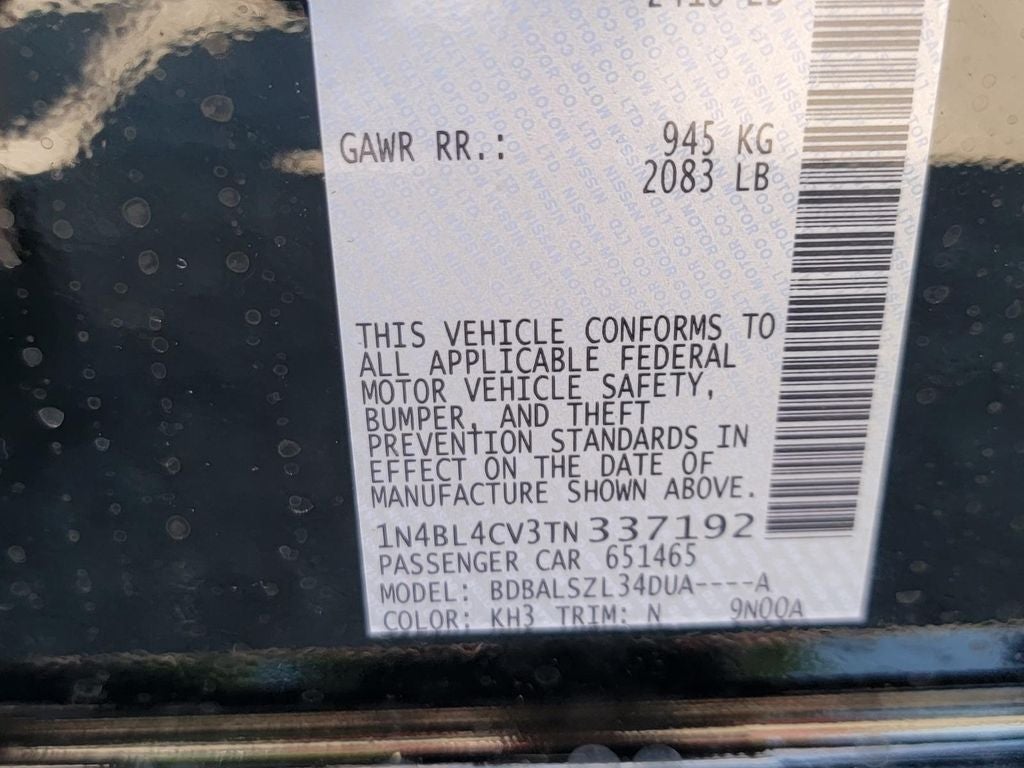 2026 Nissan Altima 2.5 SR