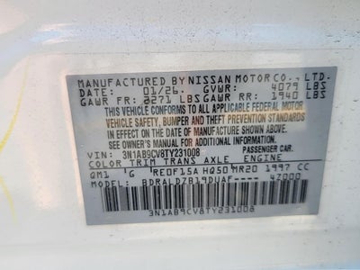2026 Nissan Sentra SV