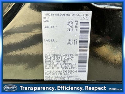 2024 Nissan Altima 2.5 SV