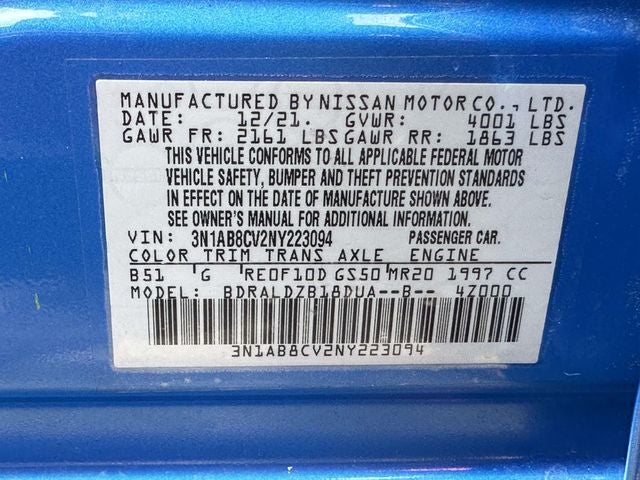 2022 Nissan Sentra SV