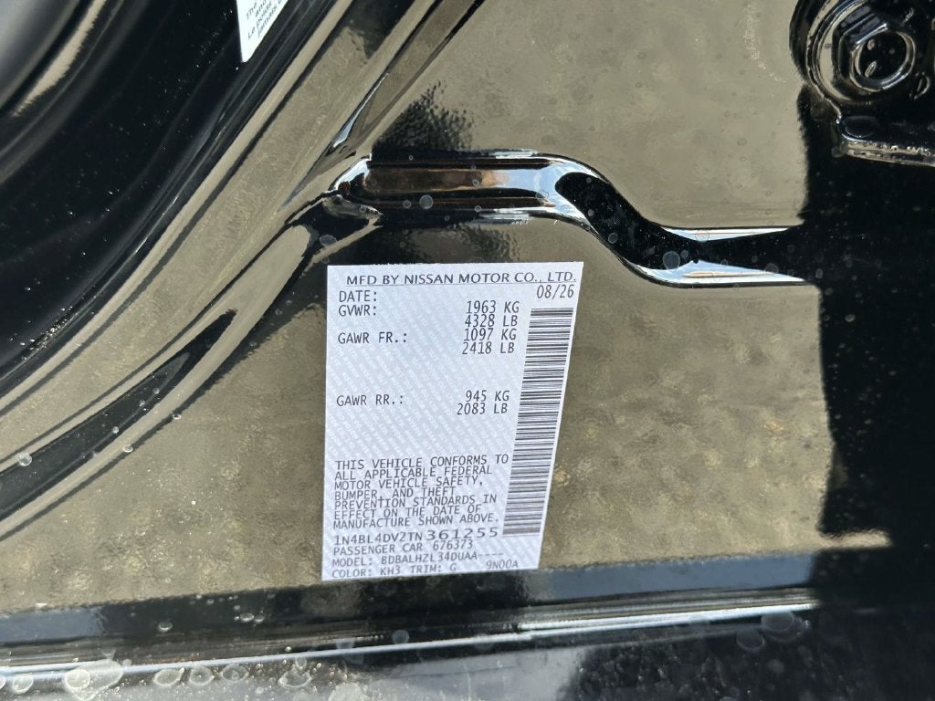2026 Nissan Altima SV