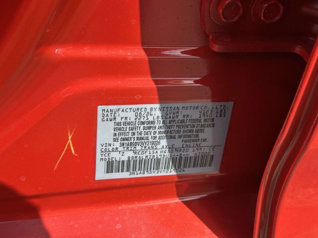 2027 Nissan Sentra SR