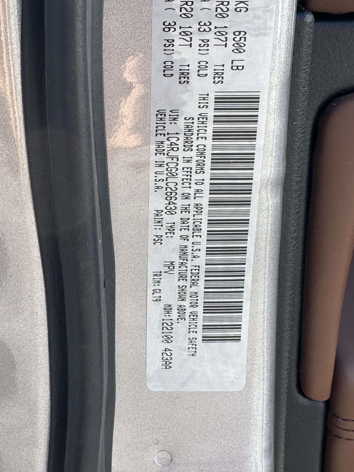 2020 Jeep Grand Cherokee Overland 4X4