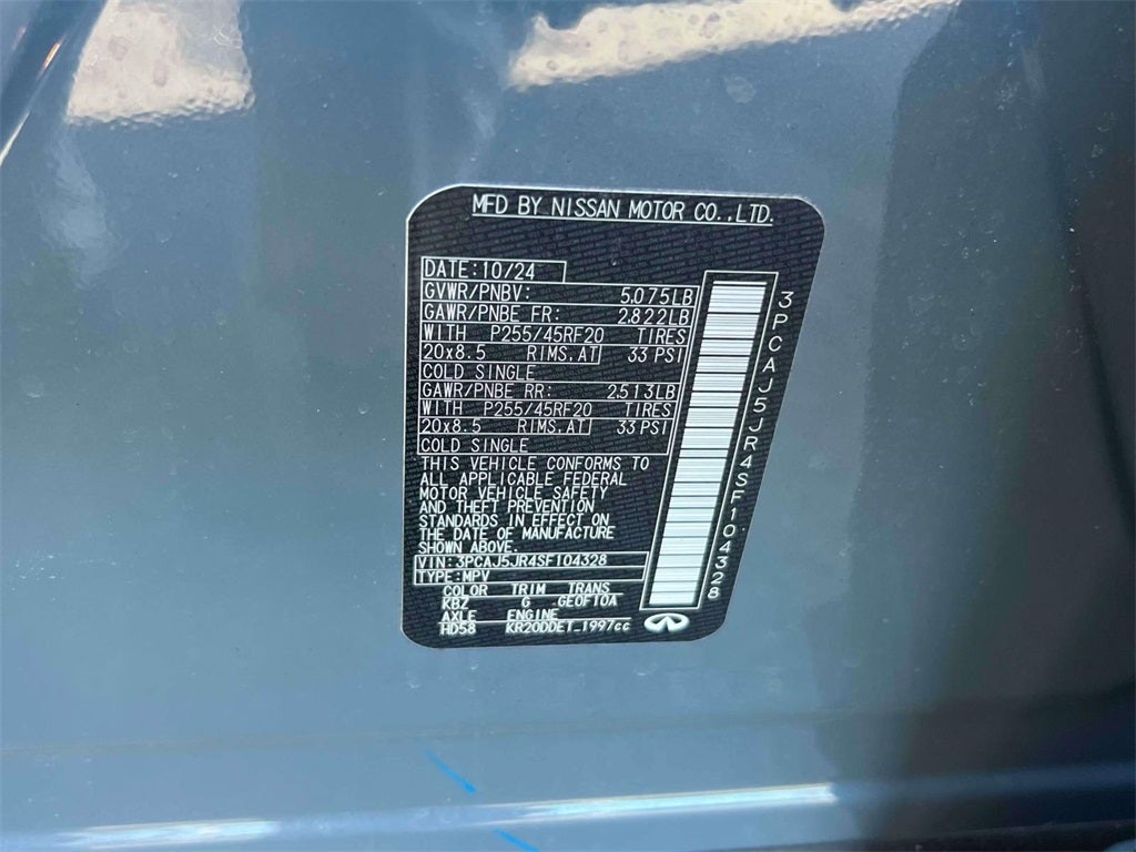 2025 INFINITI QX55 Luxe AWD