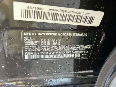 2019 BMW 5 Series 540i xDrive