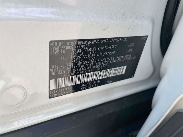 2022 Toyota RAV4 Hybrid LE