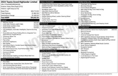 2024 Toyota Grand Highlander Limited