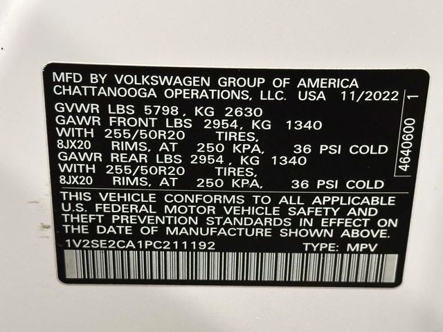 2023 Volkswagen Atlas Cross Sport 3.6L V6 SEL R-Line