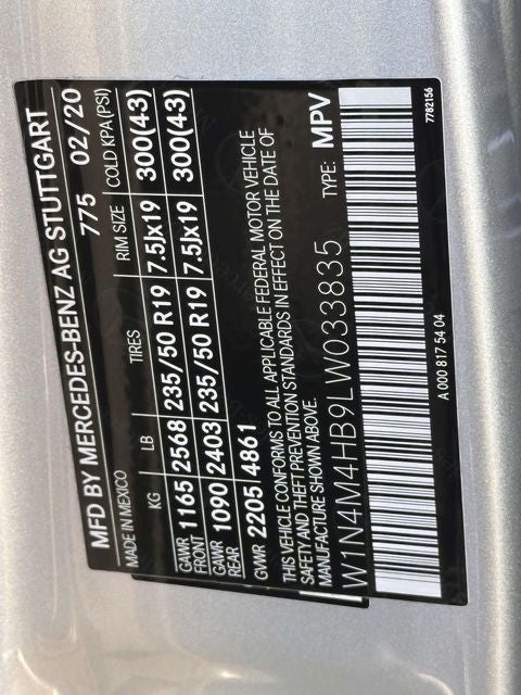 2020 Mercedes-Benz GLB GLB 250 4MATIC®