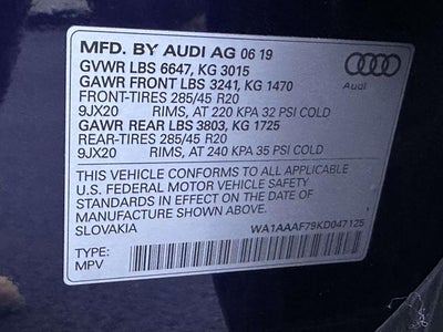 2019 Audi Q7 55 Premium quattro