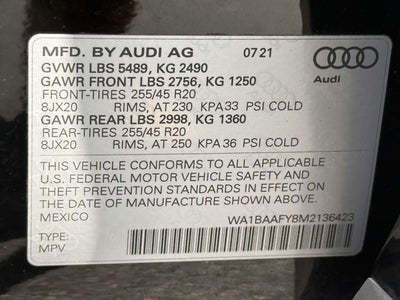 2021 Audi Q5 45 Premium Plus quattro