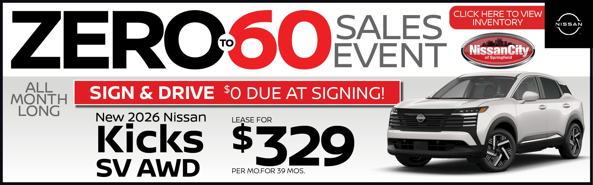 New 2026 Nissan Kicks SV AWD