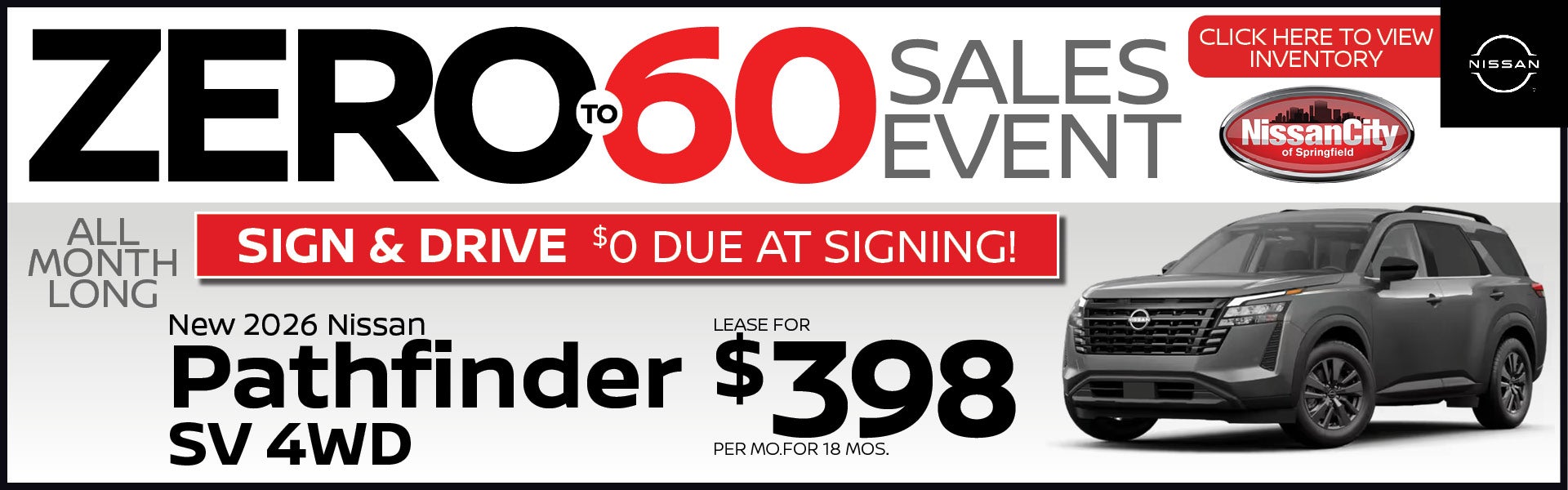 NEW 2026 Nissan Pathfinder SV 4WD