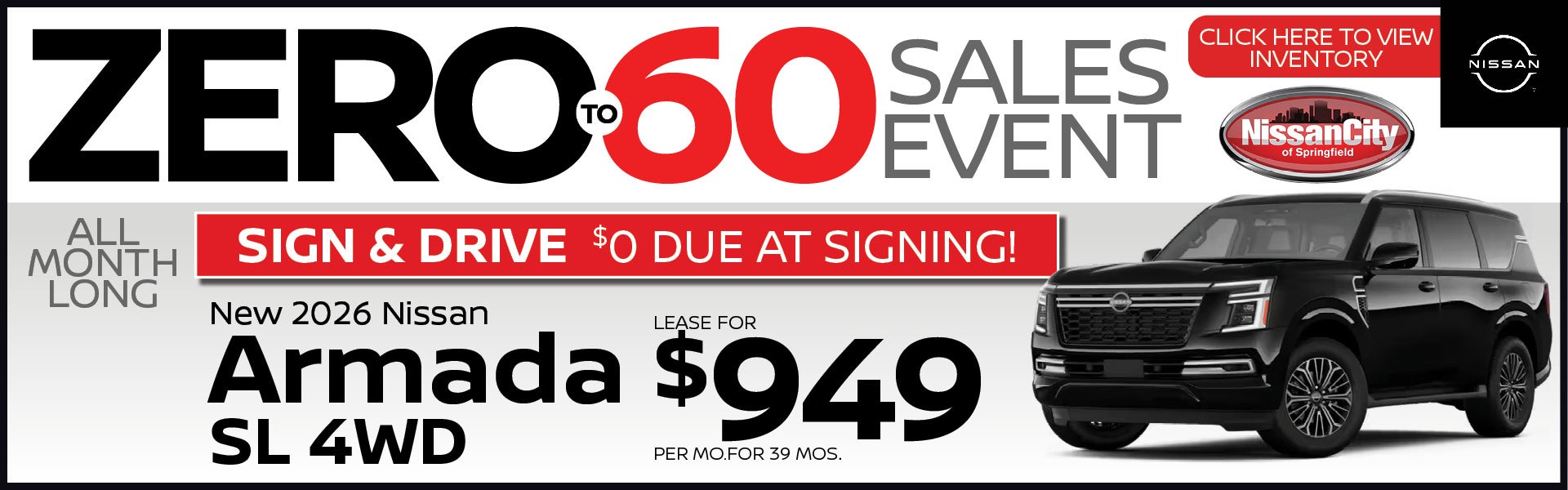 New 2026 Nissan Armada SL 4WD