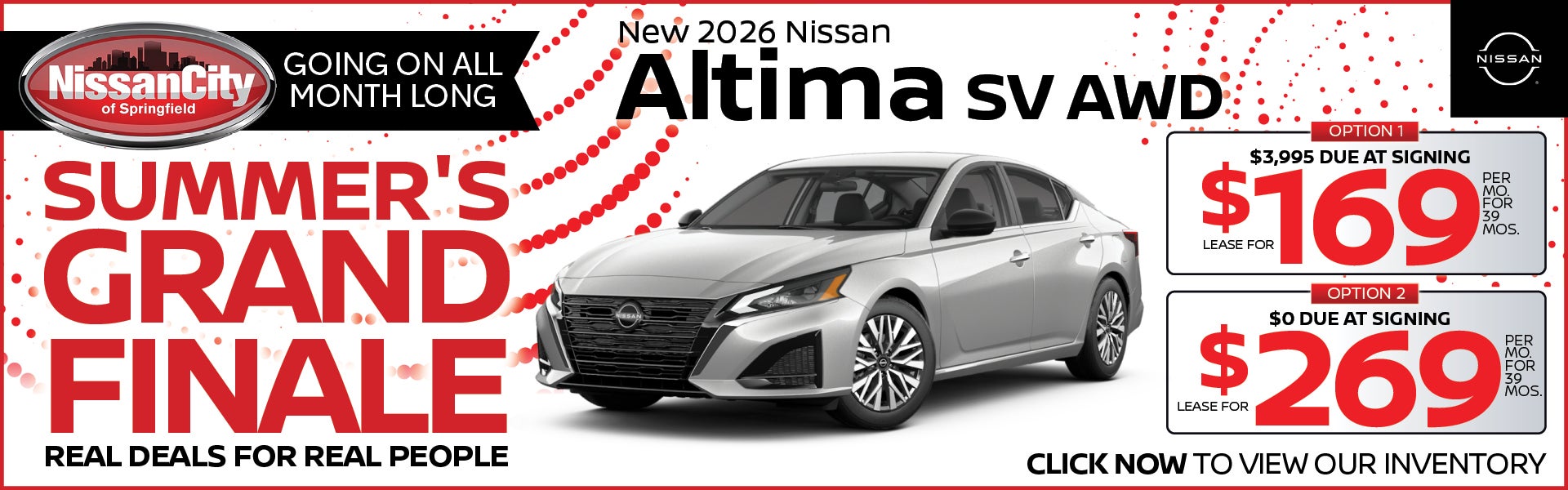 New 2026 Nissan Altima SV AWD