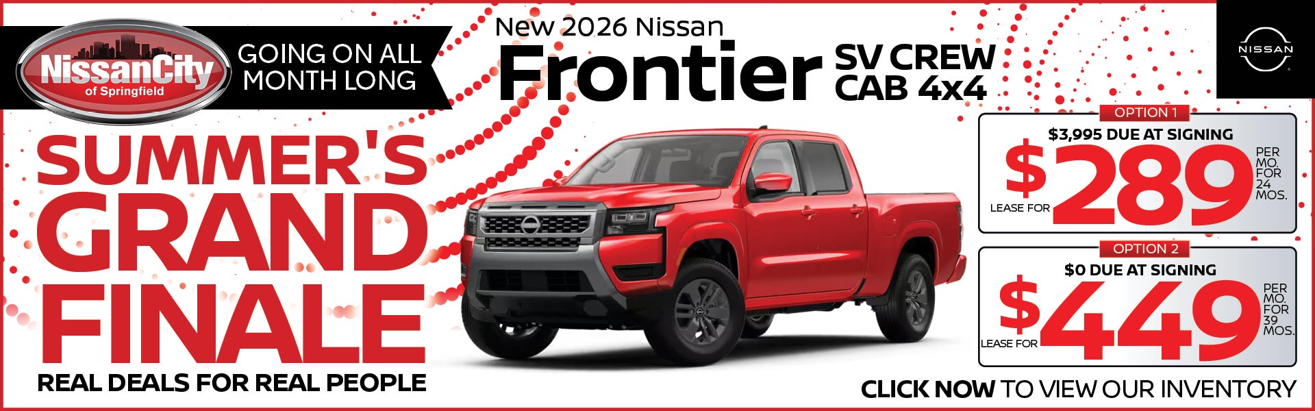New 2026 Nissan Frontier SV Crew Cab 4x4