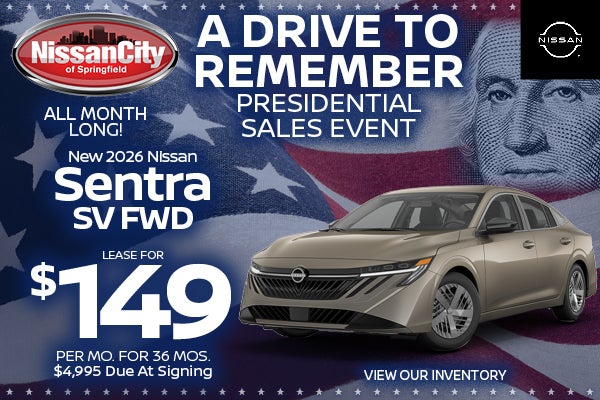 Sentra SV Lease for $149 Per Mo For 36 Mos.