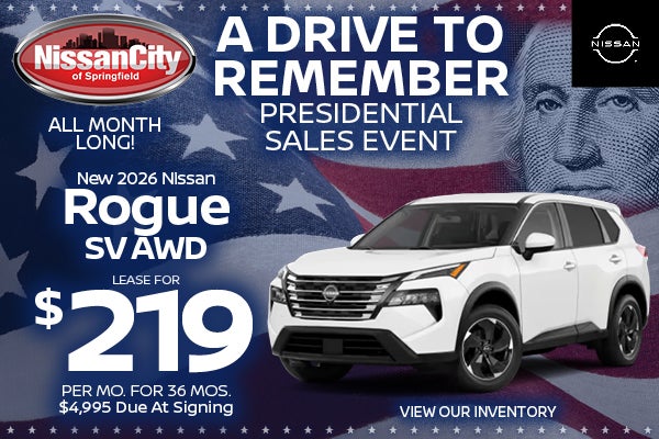 Rogue SV Lease for $219 Per Mo For 36 Mos.