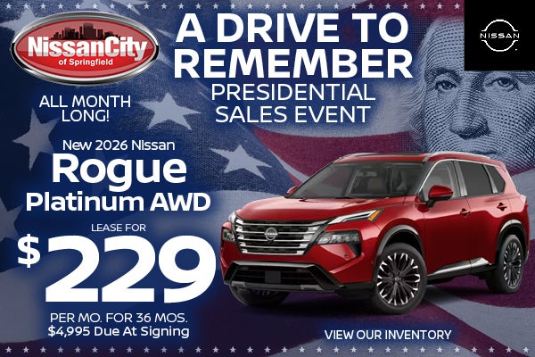 Rogue Platinum Lease for $229 Per Mo For 36 Mos. 