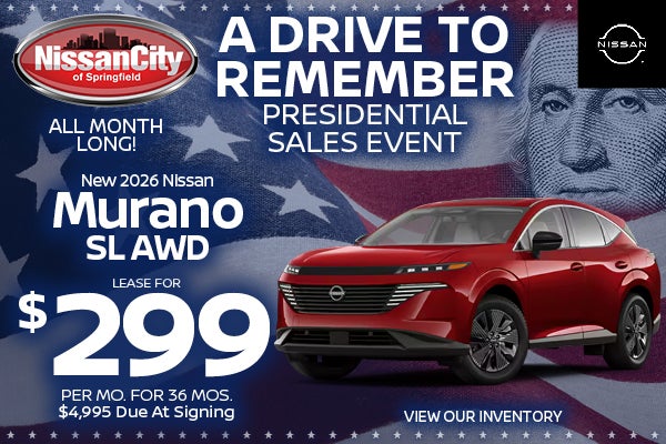 Murano SL Lease for $299 Per Month For 36 Months 