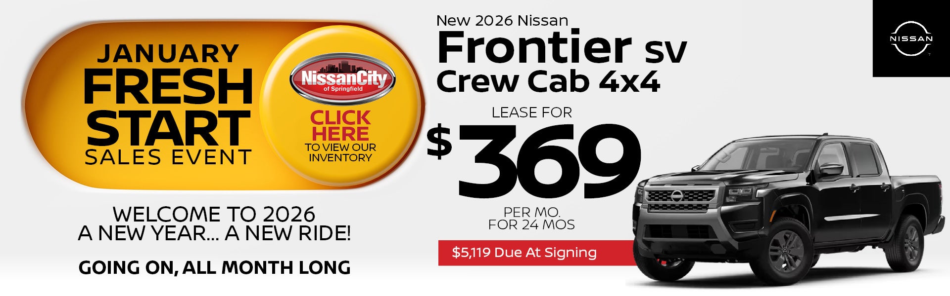 NEW 2026 FRONTIER SV CREW CAB
