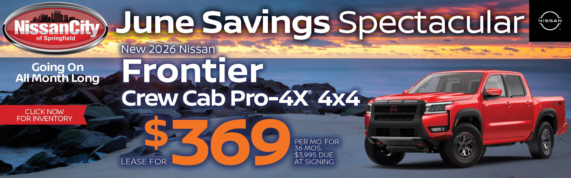 NEW 2026 Nissan Frontier Crew Cab Pro-4X® 4x4