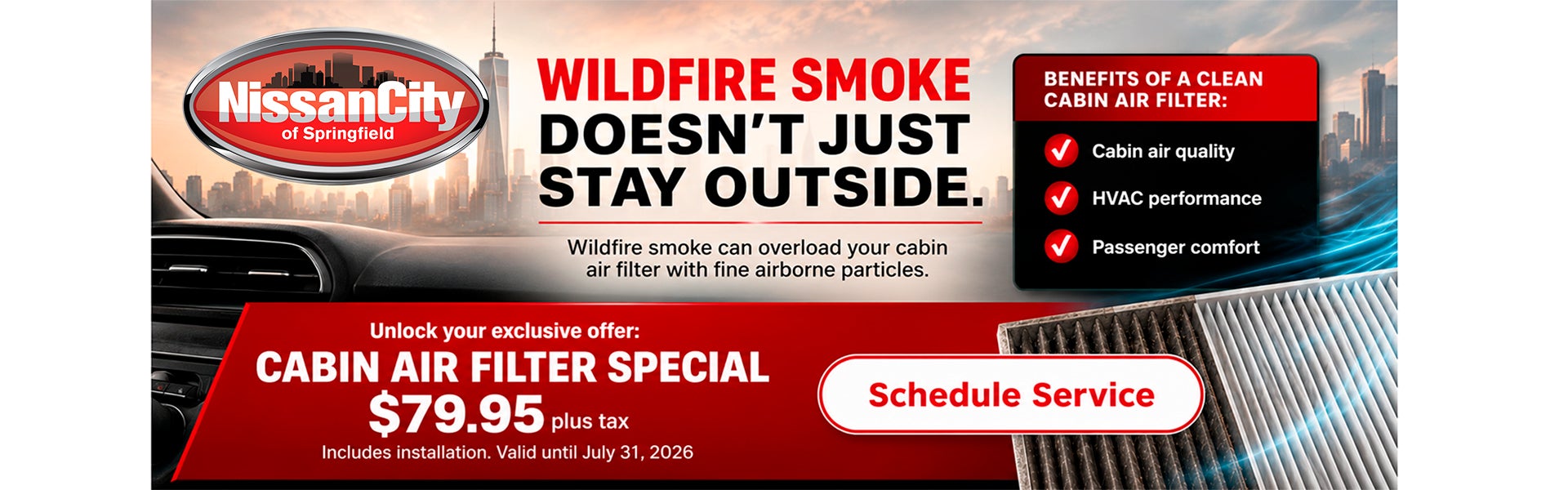 Cabin Filter Special