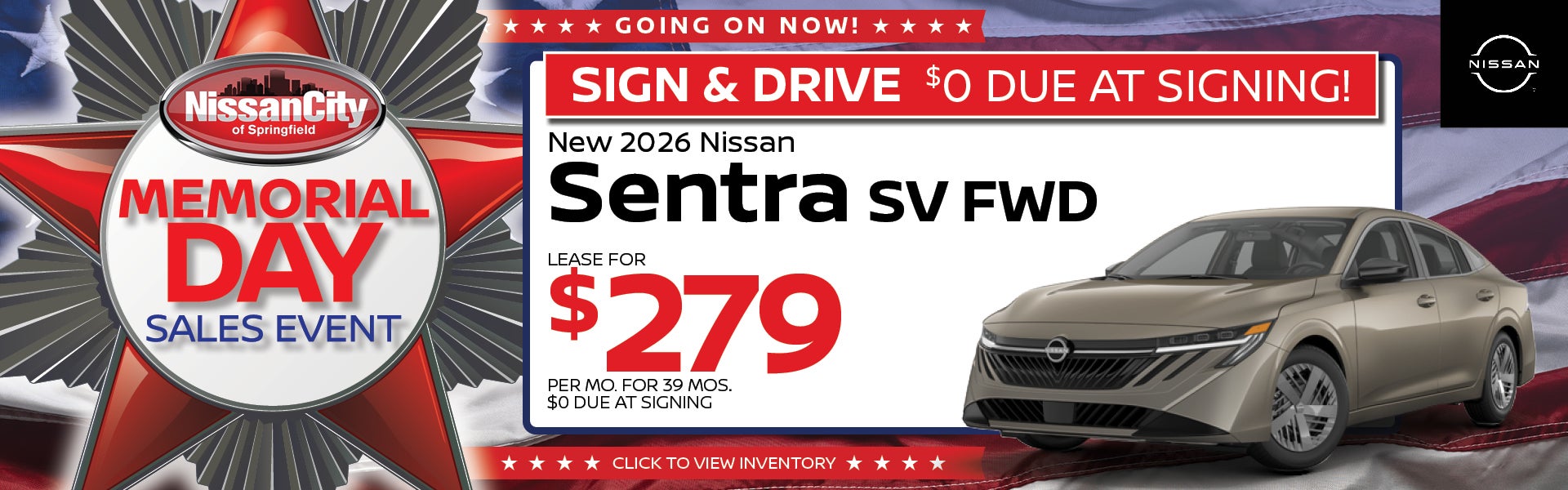 New 2026 Nissan Sentra SV FWD