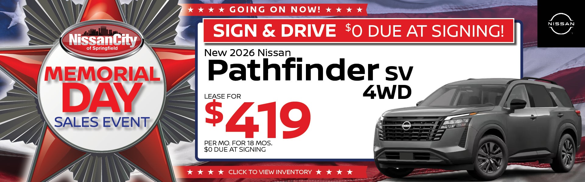 NEW 2026 Nissan Pathfinder SV 4WD