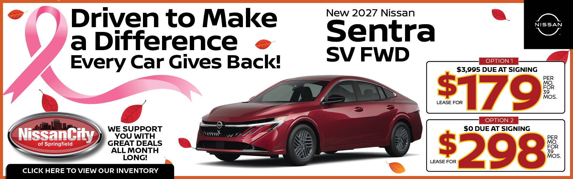 New 2027 Nissan Sentra SV FWD