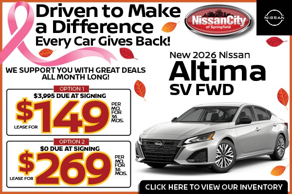 New 2026 Nissan Altima SV FWD