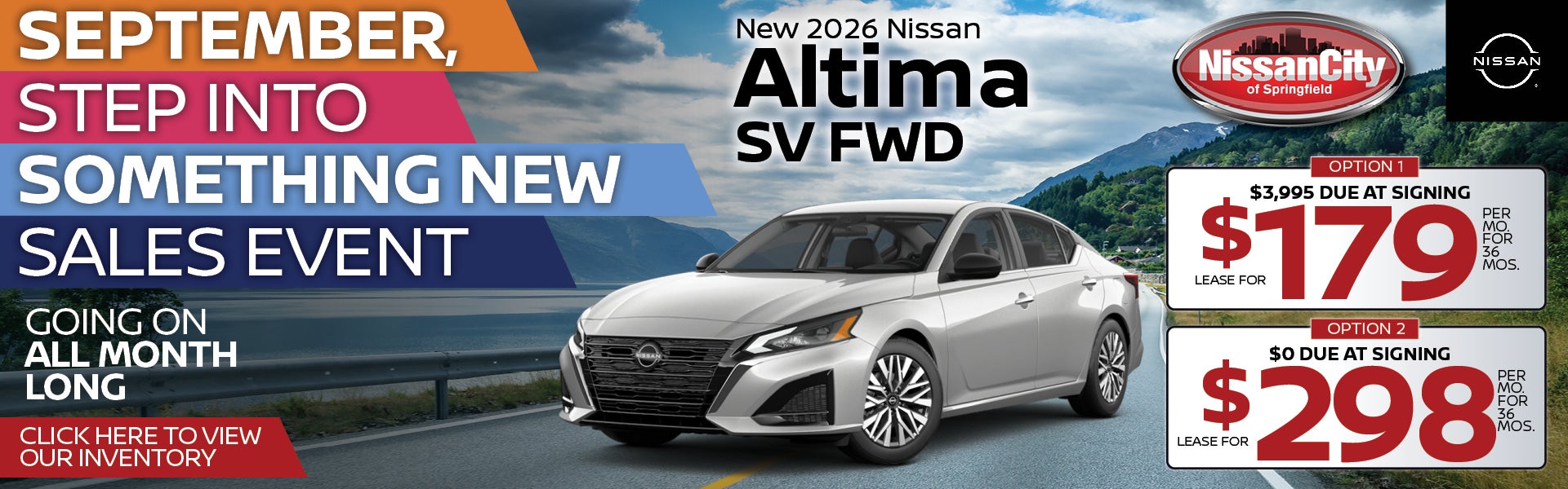 New 2026 Nissan Altima SV FWD