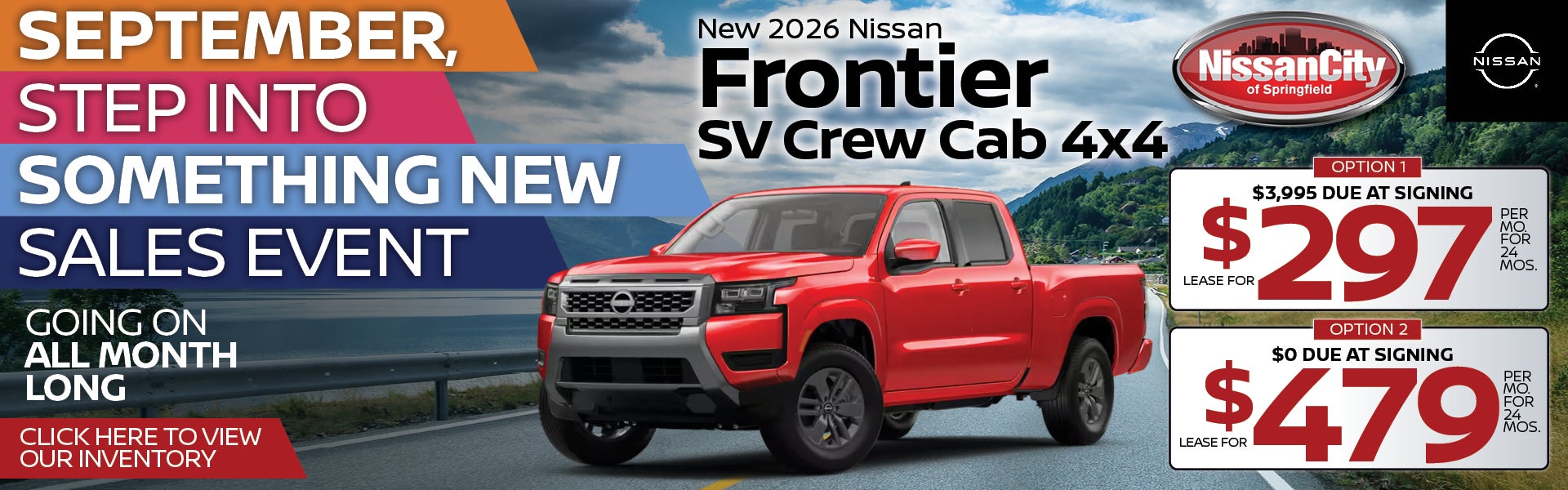 New 2026 Nissan Frontier SV Crew Cab SV 4x4