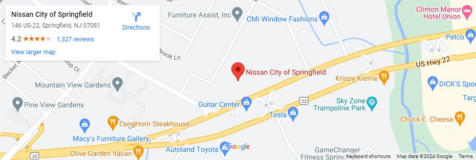 Nissan City of Springfield Google Map